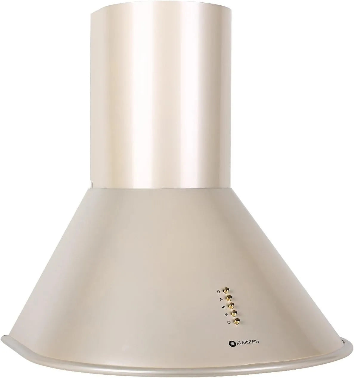 Klarstein Hotte aspirante, 60 cm, 430 m3/h, hotte de cuisine, installation murale, 3 niveaux, Chassis ern acier, 2x lampes, Puissance max.430m3