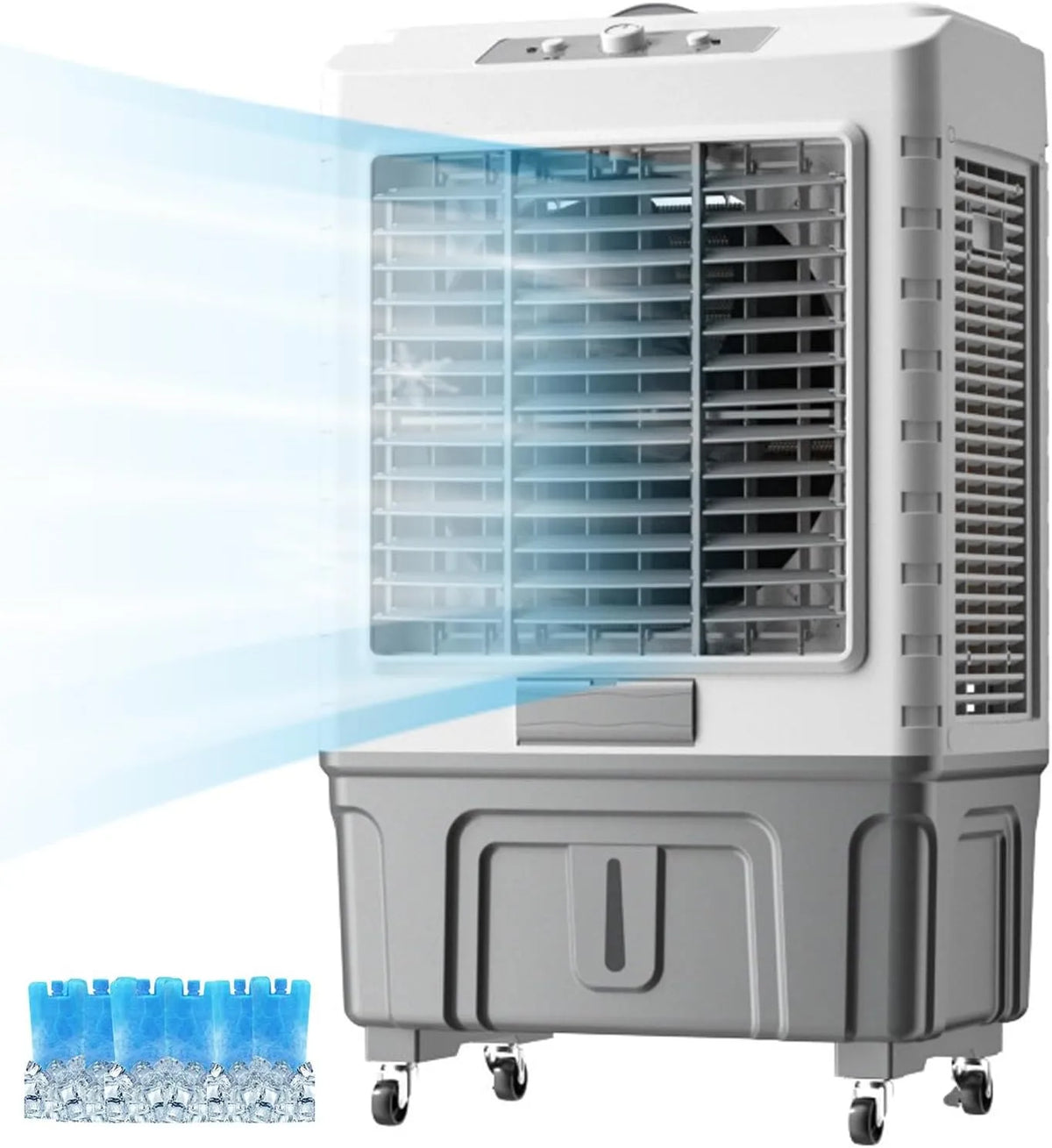 Climatiseur, extérieur, industriel, 3 vitesses, oscillation, silencieux, 3 Vitesses et Cristaux de Glace pour l'intérieur extérieur Efficace