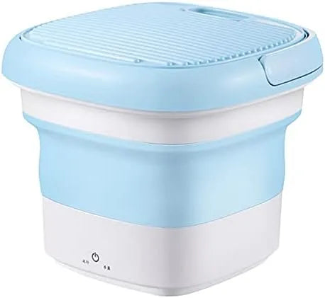Lave-linge, portable, bleu, Chaussettes - Design Pliable, stérilisation, Blue, Mini Machine à Laver Portable et compacte - Lave-Linge Semi-Automatique