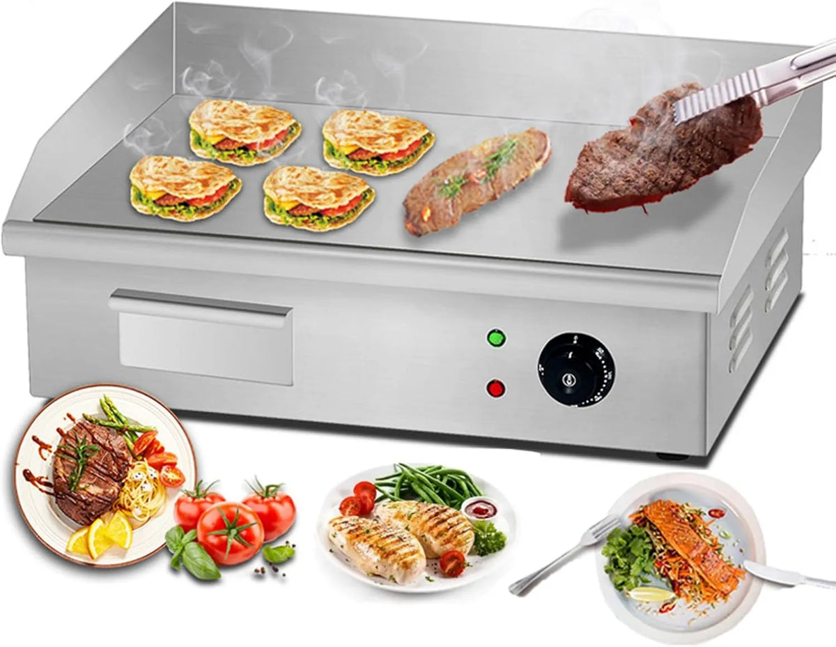 Plaque vitrocéramique, 550 × 425 × 225mm, 3000 W, 50 à 300 °C, professionnel, amovible, table de cuisson électrique, Plaque Chauffante Pour Comptoir