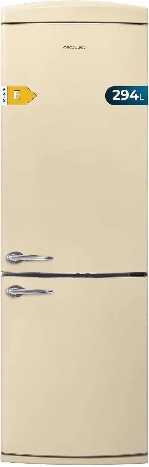 Cecotec Bolero CoolMarket Combi Réfrigérateur combiné, classe énergétique E, No Frost, frigo avec congélateur