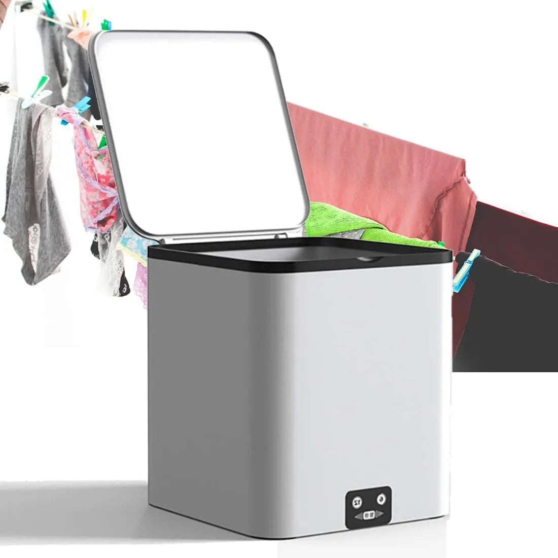 Lave-linge, 5 L, camping, camping-car, Generic Laveuse à turbine à ultrasons compacte et sèche-linge électrique - Mini machine à laver 4, dortoir