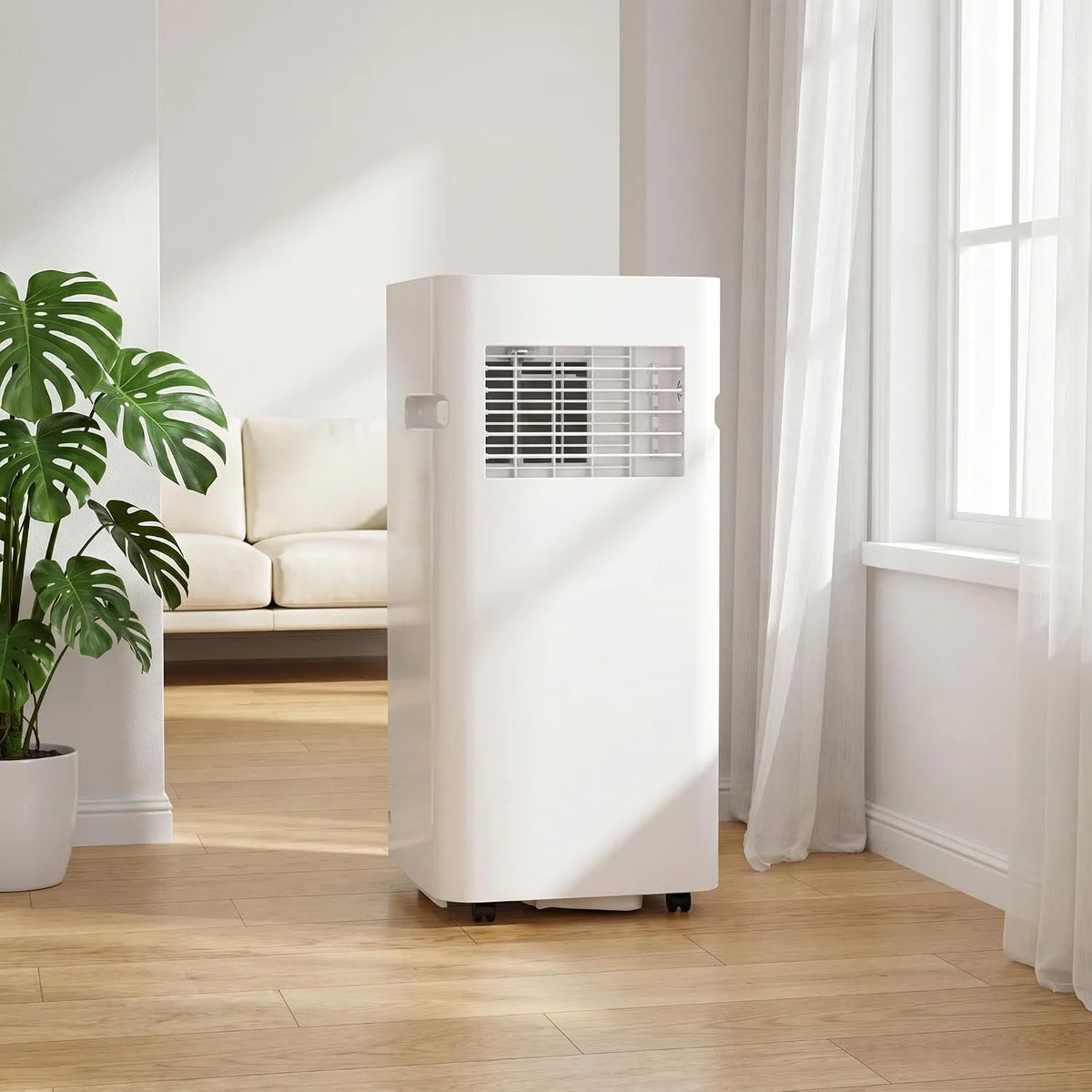Climatiseur, portable, minuteur, silencieux, comprend un kit de fenêtre et une minuterie de 24 heures pour une, refroidissement et déshumidificateur