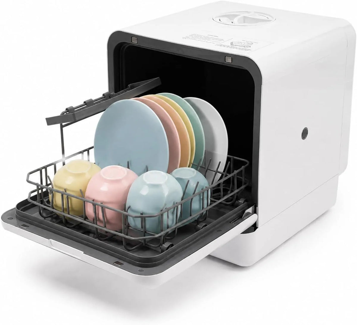 Lave-vaisselle, 6 L, 1100 W, 4 programmes, grand réservoir, camping, pour appartements, sans raccordement à l'eau ni réservoir d'eau