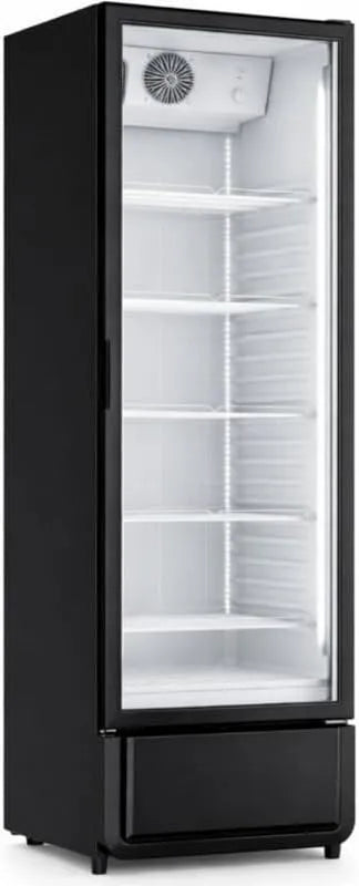 Produit 1 Porte Vitrée, Armoire à Boissons Réfrigérée 380 Litres Noire et Blanche