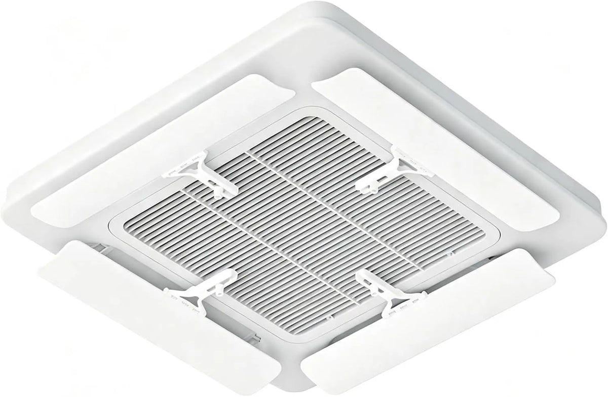 Climatiseur, 60° Contrôle, Lot de 4, Anti-Condensation, Sans Perçage, Déflecteur d'Air pour Climatiseur de Plafond Réglable
