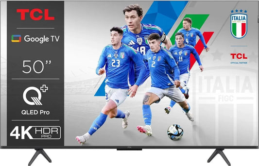 TCL 50C69B Smart TV, 126 cm, téléviseur, 4K UHD, QLED, TV QLED Tcl 50C69B 126 cm 4K UHD 2024 Aluminium brossé