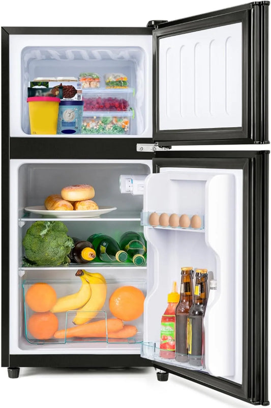 modèle R600a, fluide R600a, volume 60 litres, Appareil réfrigérant compact avec séparation compartiments froid et congélation, pieds ajustables