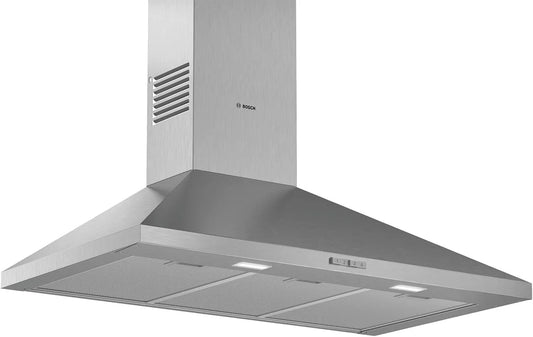Bosch DWP96BC50 Hotte aspirante, 600 m3/h, 69 dB, hotte de cuisine, acier inoxydable, Conduit