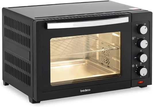 Four électrique BCMO-38L, 38 L, 600 W, 4 programmes, 100 à 230 °C, gril, compact, 1 600 W, Multifonctions, Convection, Chaleur Tournante
