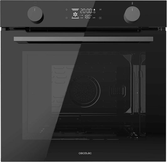 Cecotec Bolero Hexa P526000 Four électrique, 73 L, 2800 W, 9 programmes, classe énergétique A, encastrable, noir, 9 fonctions