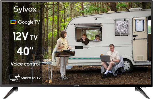 Google 1080P 100-240V Smart TV, 40 pouces, 12 V, téléviseur, triple tuner DVB-T2, S2, HDMI, USB, Wi-Fi, Bluetooth, décoration de salon, Full HD