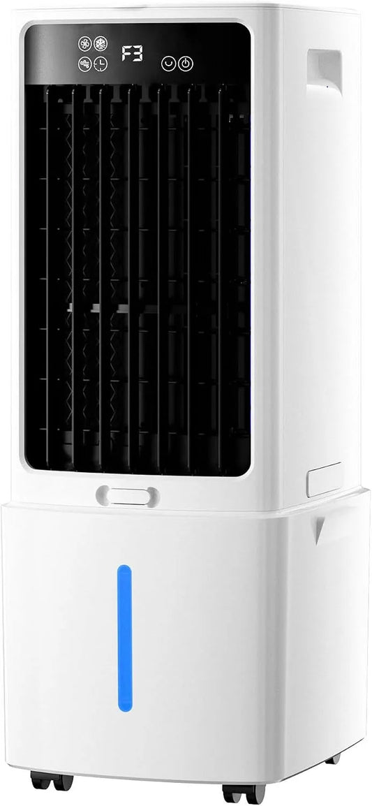 Climatiseur 1-12H, 12 L, minuteur, grand réservoir, décoration de salon, 3 Réglages de Vitesse, Climatiseur Mobile Compact avec Réservoir 12L