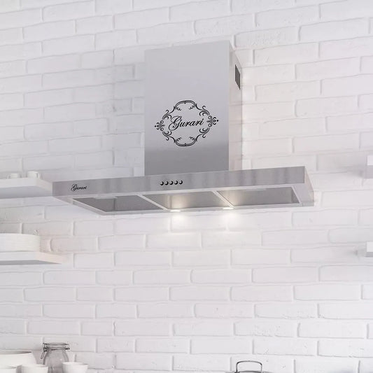 Hotte aspirante, 90 cm, 1000 m3/h, hotte de cuisine, 3 vitesses, installation murale, acier inoxydable, LED, h•Hotte murale Luxe fabricant Gurari • 3