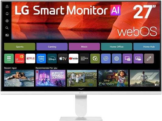 LG 27U511SB-W.AEU Moniteur, 27 pouces, 1920 × 1080, 5 ms, 120 Hz, webOS, Full HD, dalle IPS, écran PC, sRGB 99%, 2026, Série U5, Moniteur IPS 16:9