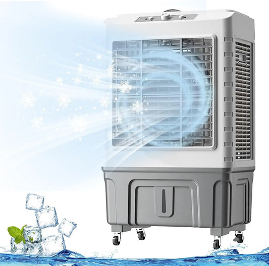 Climatiseur l, 55, 50 L, portable, industriel, purificateur d'air par évaporation 50 l