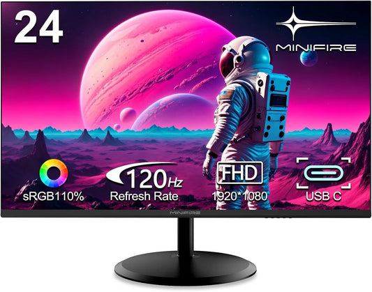 Moniteur MF24x3AC, 24 pouces, 1920 × 1080, 120 Hz, Full HD, dalle VA, HDMI, USB, écran PC, sRGB 110%, Montage VESA, FHD, 120Hz, Protection des Yeux