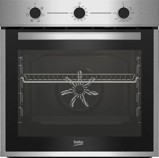 Four électrique BBIE14100x 72LT, acier inoxydable, BBIE14100x FORNO 72LT MULTI6 A 3MANOPOLE INOx HIDROCLEAN