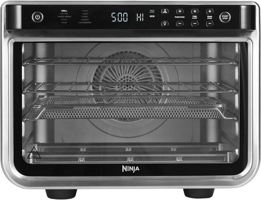 Ninja 10-en-1 DT200EU Four électrique, 10 programmes, portable, gril, noir, Black DT200EU, Grill, four multifonction avec 10 fonctions de cuisson
