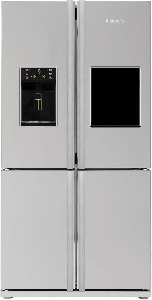Congélateur, 380 L, No Frost, acier inoxydable, Blomberg KQD 1360 x A++ Side by Side, Raccordement à l'eau dure, Flexi-Zone