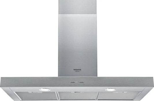 Hotte aspirante 9.7F m3/h, 90 cm, 713 m3/h, classe énergétique E, hotte de cuisine, éclairage LED, Boost, silencieux, acier inoxydable