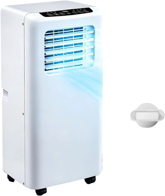 Climatiseur 5000BTU, portable, Climatiseur Mobile Compact avec Plusieurs Vitesses, Filtre anti-poussière Lavable et Installation sans Outil