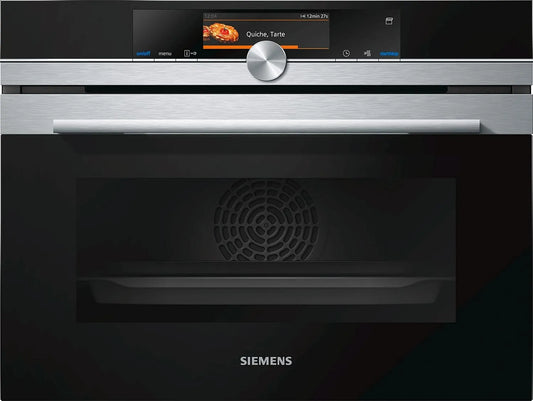 Siemens cs658grs6 Four électrique, 47 L, vapeur, acier inoxydable, Inox, à vapeur fonction