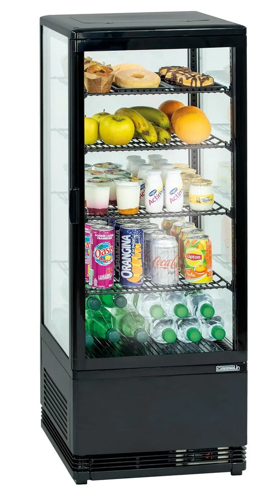 Vitrine réfrigérée, 58 L, Casselin CVR58LN, Casselin CVR58LN - Mini vitrine réfrigérée positive 58L Noire