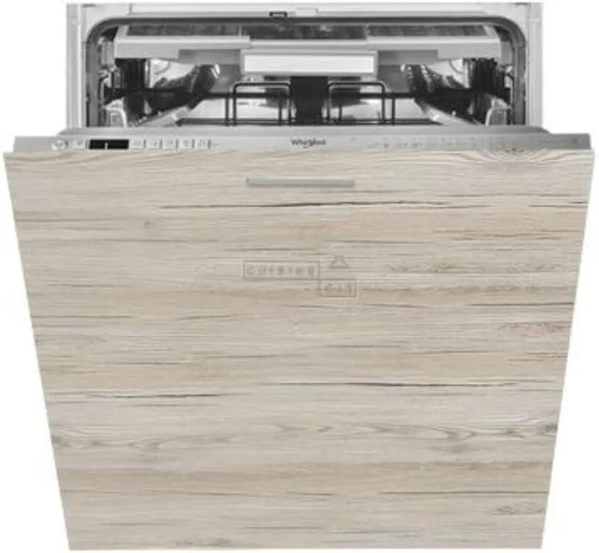 Lave-vaisselle, 60 cm, tout intégrable, Habillage de Porte en Acrylique avec Commandes à l'Intérieur