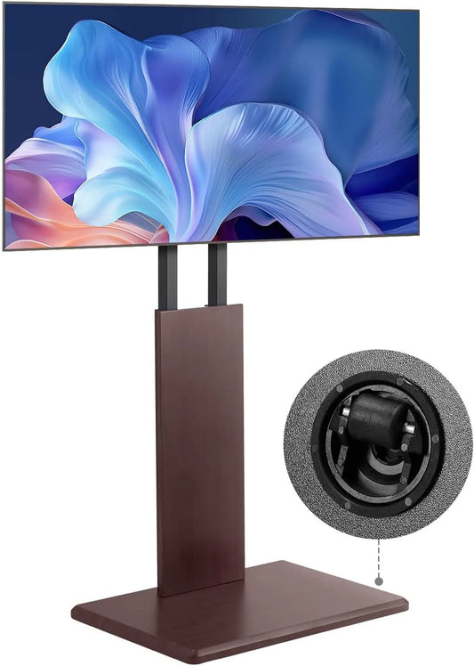 VEVOR Meuble TV, 600 x 400 mm, roulettes de déplacement, décoration de salon, jusqu'à 45 kg, pour écrans 812, Chariot TV Mobile avec multiprise