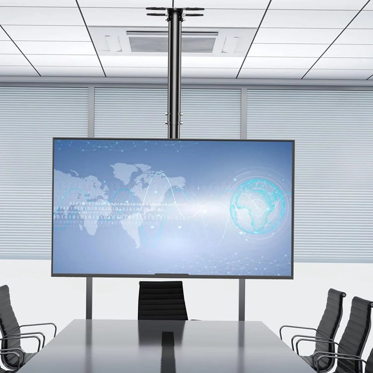 Meuble TV, 75 pouces, écran LCD, Support de Plafond inclinable réglable pour TV, Support de Montage TV au Plafond à, s'adapte à la Plupart des écrans