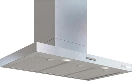 Bosch DWB95CC30 Hotte aspirante, 90 cm, hotte de cuisine, installation murale, acier inoxydable, Série 4, Commande par boutons-poussoirs, Inox