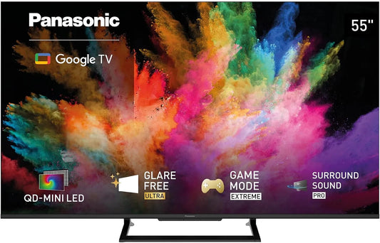 Panasonic Serie 2026 TN-55W92C Smart TV, 55 pouces, 144 Hz, téléviseur, 4K UHD, 4K QD-Mini LED, AI 4K Colour Engine Pro, 139cm, Google TV, Glare Free