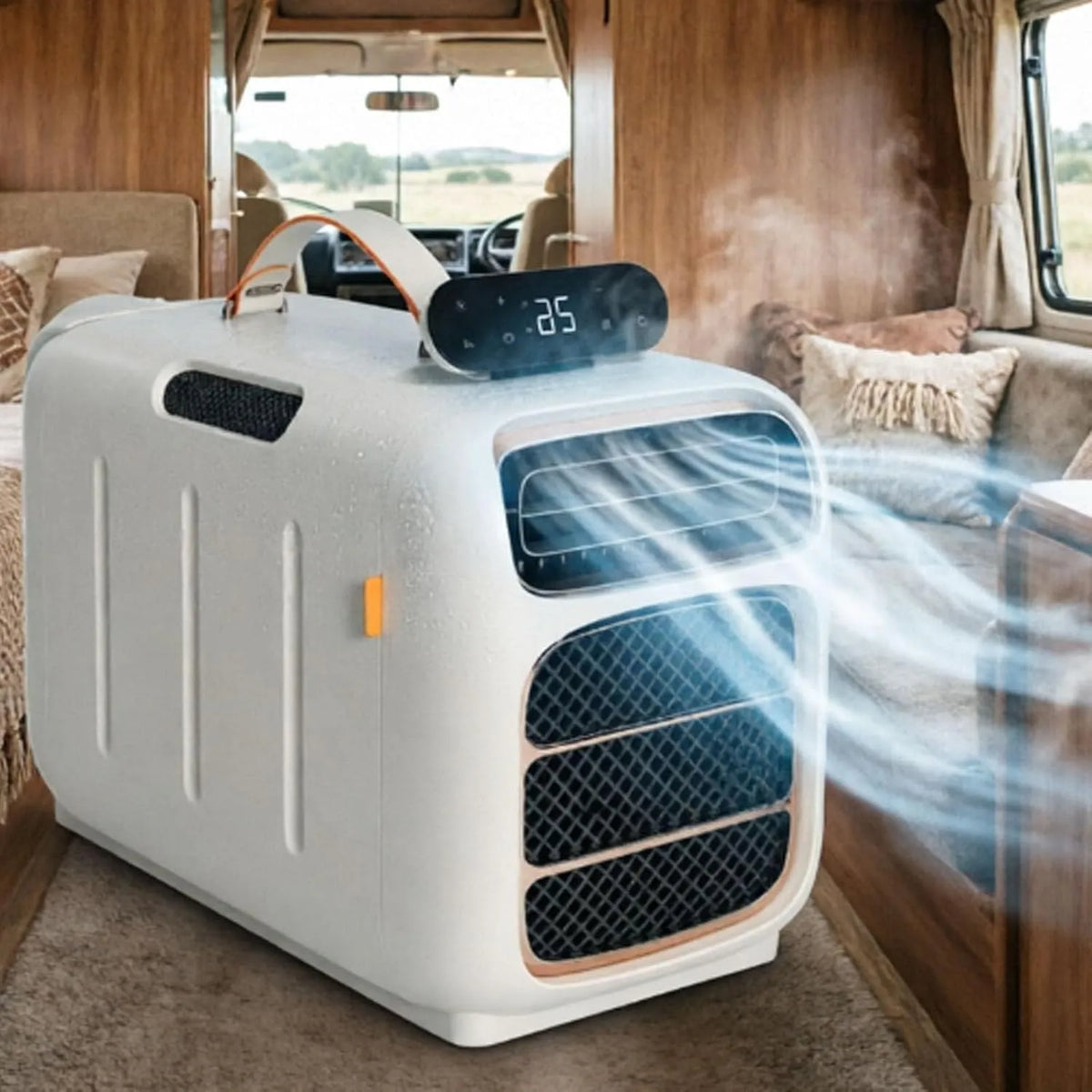 Climatiseur, 450 W, 45 dB, portable, professionnel, camping, Unité De Climatisation Mobile 4700 Btu pour 108 Pi2, Auto-Évaporation Cooling+Heating