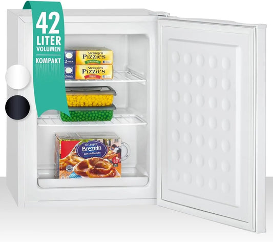 Bomann Congélateur, 42 L, classe énergétique E, pose libre, 2 zones de température, armoire congélateur, blanc, idéal appoint, 4 compartiments