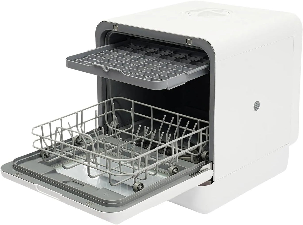 Lave-vaisselle, 41 x 46 x 46 cm, 6 L, grand réservoir, camping, 4 modes de lavage, autoportant, pour maison