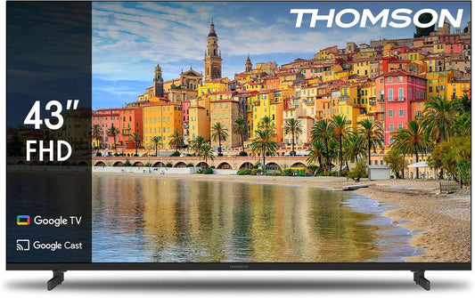 Google 43FG2S14 Smart TV, 43 pouces, téléviseur, HDR, son Dolby, HDMI, Wi-Fi, Bluetooth, Full HD, HDR10, Triple-Tuner, Dolby Vision IQ, Dolby Atmos