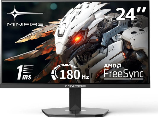 modèle 300Nits, MFG24F4L, 180 Hz, Minifire Écran Gaming 24 Pouces, 1ms, 1920 x 1080, HDMI 1.4 & DP 1.2, sRGB 110%, Full HD, écran sans Cadre, Adpitive
