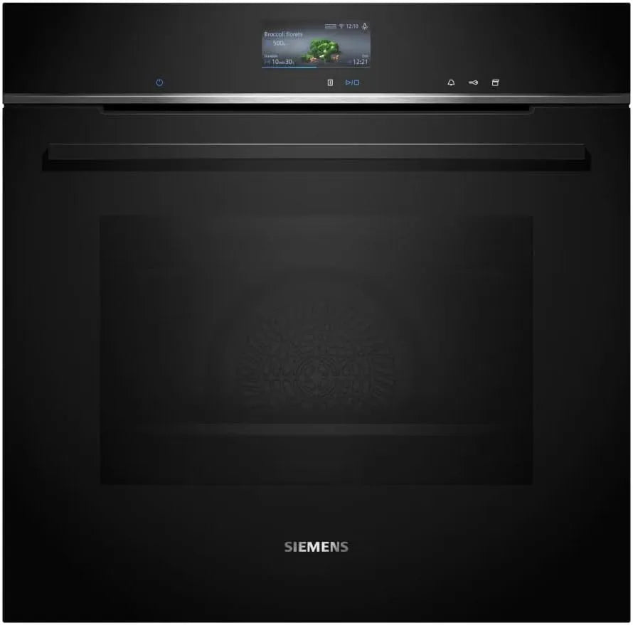 Siemens iQ700 HS736G3B1 Four électrique, 60 cm, 71 L, encastrable, tactile, verrouillage, vapeur, Home Connect, noir, TFT Touchdisplay, 21 Heizarten