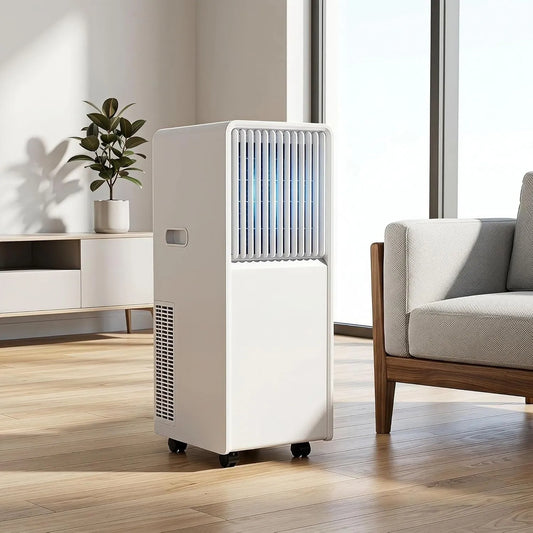Climatiseur 24H, minuteur, 14 000 BTU, Climatiseur Mobile 12000 BTU pour 350 pi2, télécommande et minuterie 24H, Ventilateur et déshumidificateur
