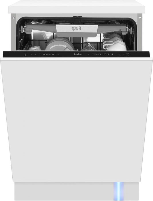 Amica Lave-linge, 60 cm, 7 programmes, tout intégrable, aquaStop, sans façade de meuble