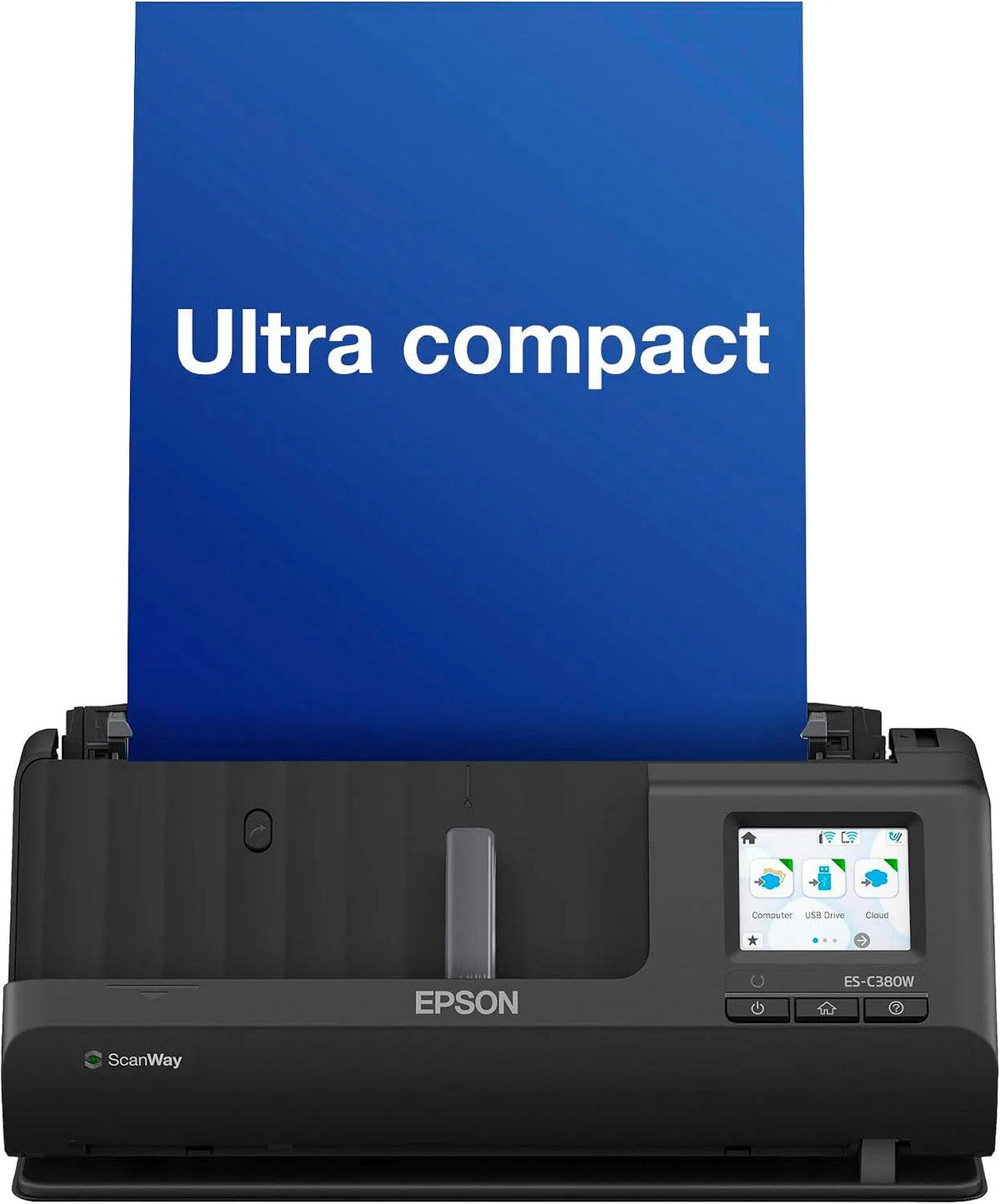 Epson ES-C380W Vidéoprojecteur, tactile, Wi-Fi, professionnel, projecteur vidéo, traitement polyvalent des médias, faible consommation, alimentation